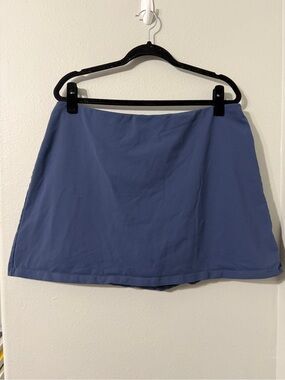 Calia Denim Blue Color Women’s Active Athletic Skort Skirt Stretchy Knit XL
